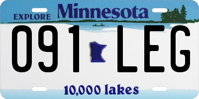 MN license plate 091LEG