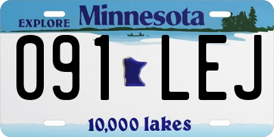MN license plate 091LEJ