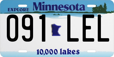 MN license plate 091LEL