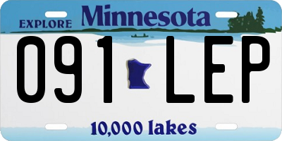 MN license plate 091LEP