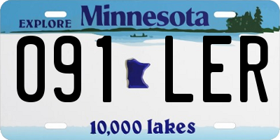 MN license plate 091LER