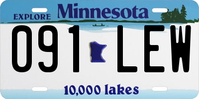 MN license plate 091LEW