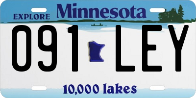 MN license plate 091LEY
