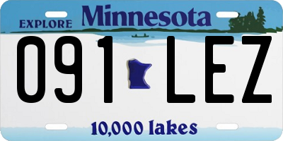 MN license plate 091LEZ