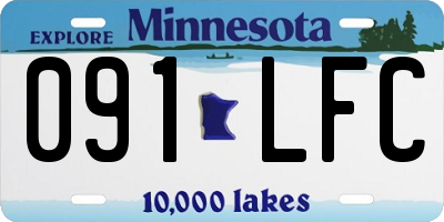 MN license plate 091LFC