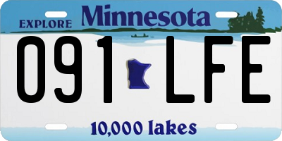 MN license plate 091LFE