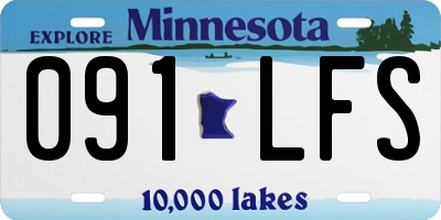 MN license plate 091LFS