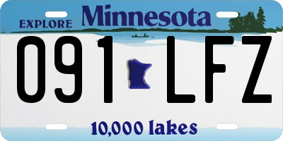 MN license plate 091LFZ