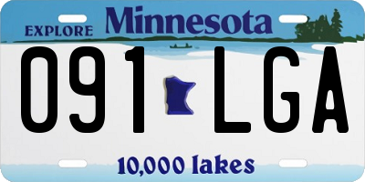 MN license plate 091LGA