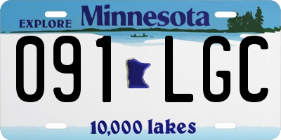 MN license plate 091LGC