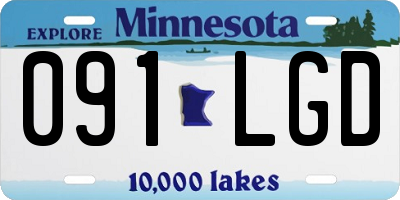 MN license plate 091LGD