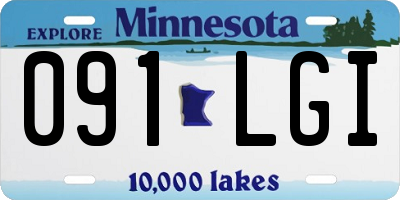 MN license plate 091LGI