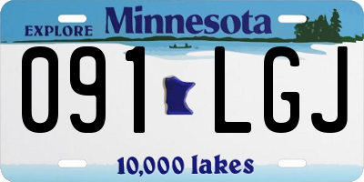 MN license plate 091LGJ