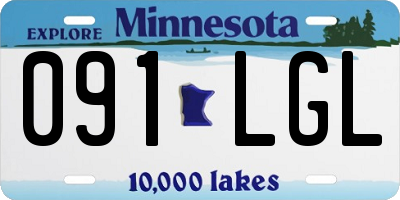 MN license plate 091LGL