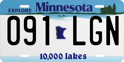 MN license plate 091LGN