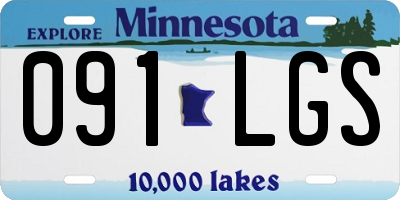 MN license plate 091LGS