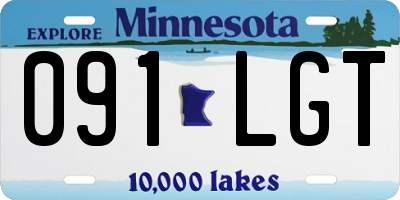 MN license plate 091LGT
