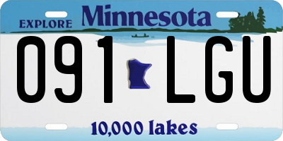 MN license plate 091LGU