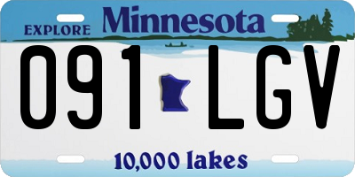 MN license plate 091LGV
