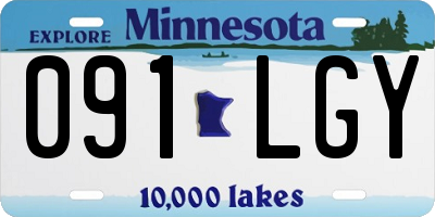 MN license plate 091LGY