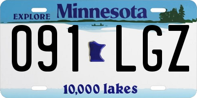 MN license plate 091LGZ
