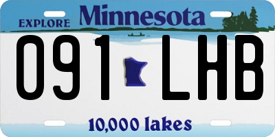 MN license plate 091LHB