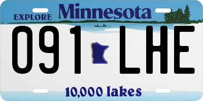 MN license plate 091LHE