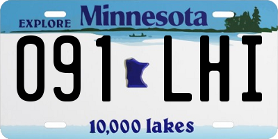 MN license plate 091LHI