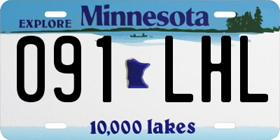 MN license plate 091LHL