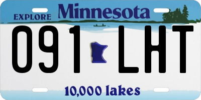 MN license plate 091LHT