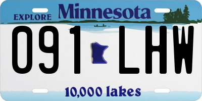 MN license plate 091LHW