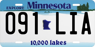 MN license plate 091LIA