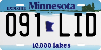MN license plate 091LID