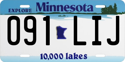 MN license plate 091LIJ