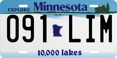 MN license plate 091LIM