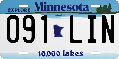 MN license plate 091LIN