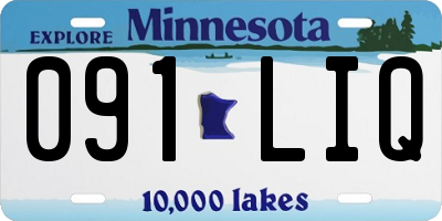 MN license plate 091LIQ