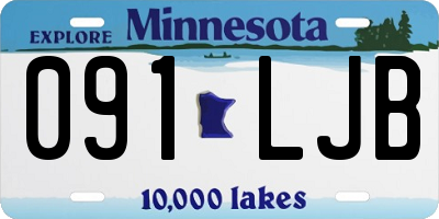 MN license plate 091LJB