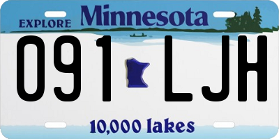 MN license plate 091LJH