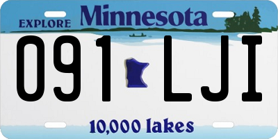 MN license plate 091LJI