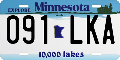 MN license plate 091LKA