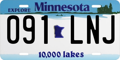 MN license plate 091LNJ