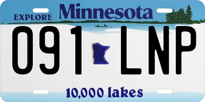MN license plate 091LNP