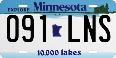 MN license plate 091LNS