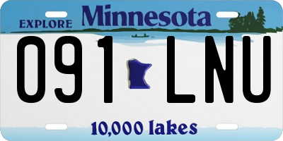 MN license plate 091LNU
