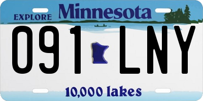 MN license plate 091LNY