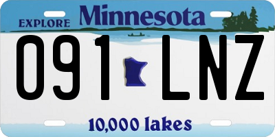 MN license plate 091LNZ