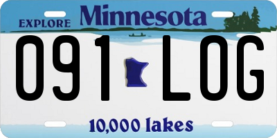 MN license plate 091LOG