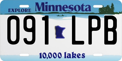 MN license plate 091LPB