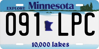 MN license plate 091LPC